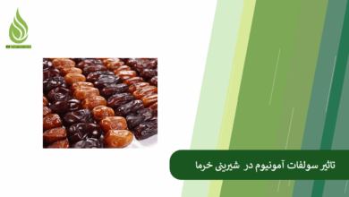 تصویر نقش سولفات آمونیوم در بهبود کیفیت و شیرینی خرما