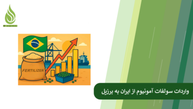 تصویر صفر تا صد واردات سولفات آمونیوم از ایران به برزیل